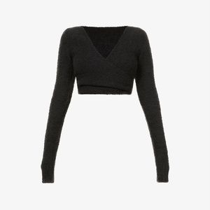 SKIMS Cozy Knitted Wrap Top